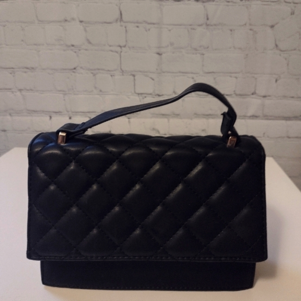 Mini Quilted Pattern Satchel Bag